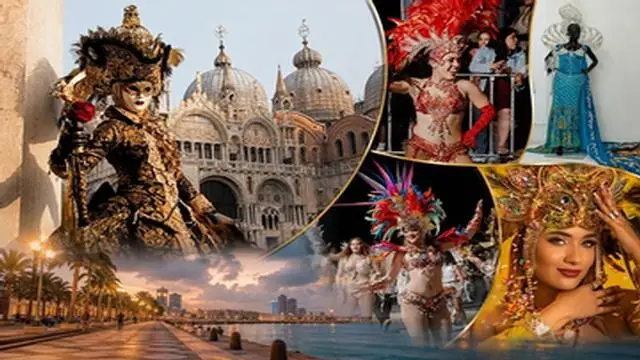 ¡Venecia, Brasil y Veracruz juntos en una espectacular pasarela de Carnaval!