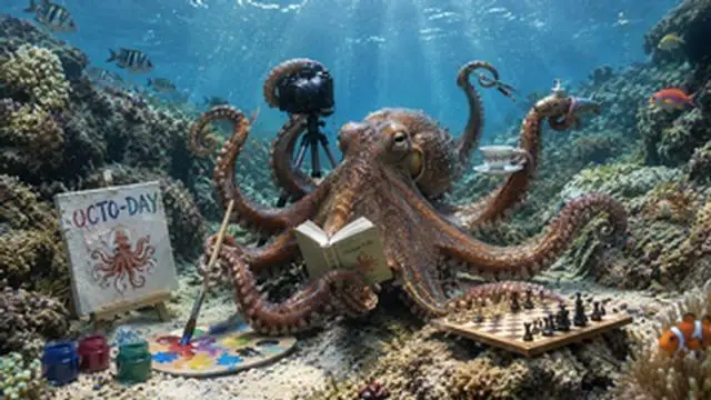 Tres corazones, sangre azul y un cerebro de genio:los secretos del pulpo en su día mundial