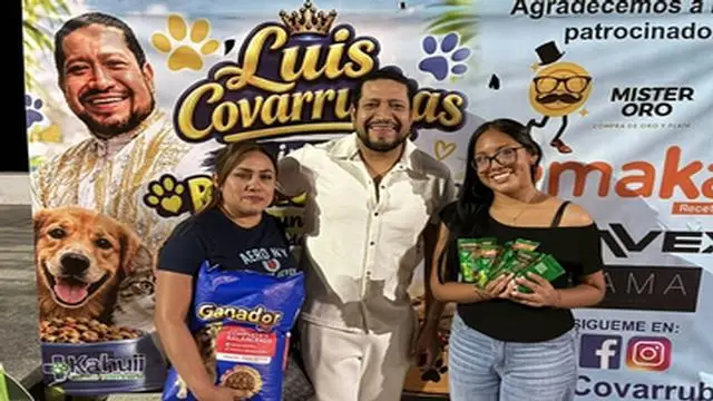 ¡Un Carnaval con causa! Luis Covarrubias suma corazones para alimentar a lomitos y mininos