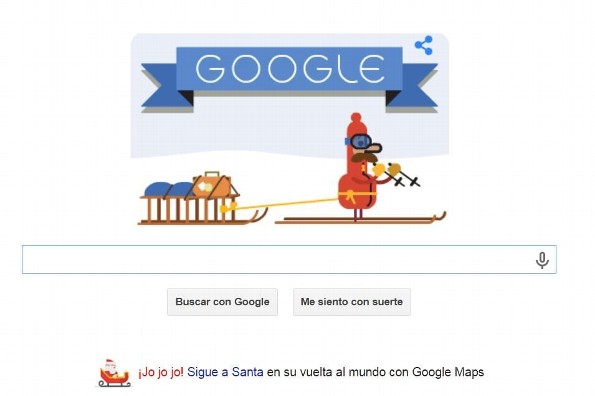 Google así deseó unas ¡Felices Fiestas!