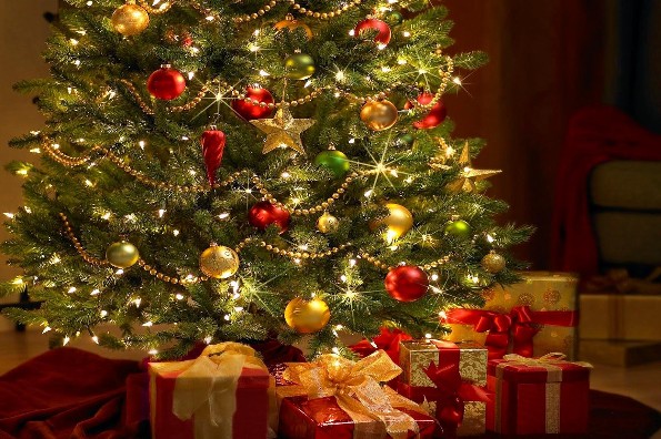 ¿Sabías que en vez de árbol de Navidad adornar pirámides de madera con frutas?