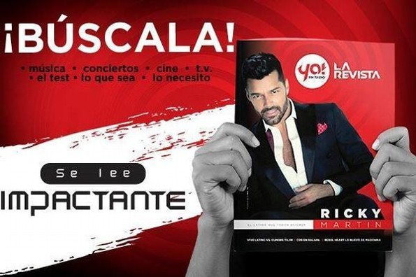 Ricky Martin engalana la portada de Ya! FM La Revista: Marzo