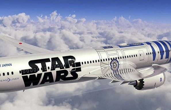 Presentan avión comercial inspirado en Star Wars