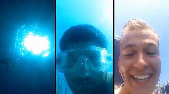 Lanzan iPhone al fondo del mar y mira lo que grabó mientras caía (VIDEO)