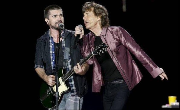 Juanes cumple su sueño y toca con The Rolling Stones