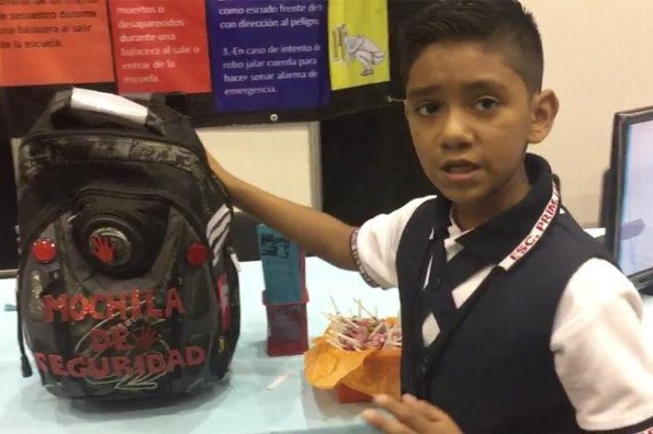 ¡Increíble! Niño de 11 años crea Mochila Antibalas ¡por la violencia que azota a México!