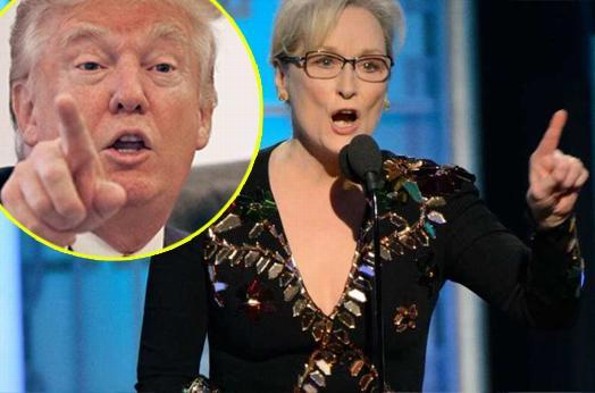 Tras el fuerte discurso de Meryl Streep en los Golden Globes, ¡Donald Trump contraataca!