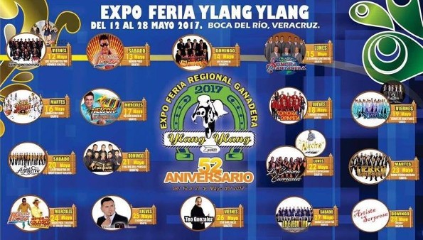 Revelan fecha y artistas confirmados para la Expo Feria Ylang Ylang