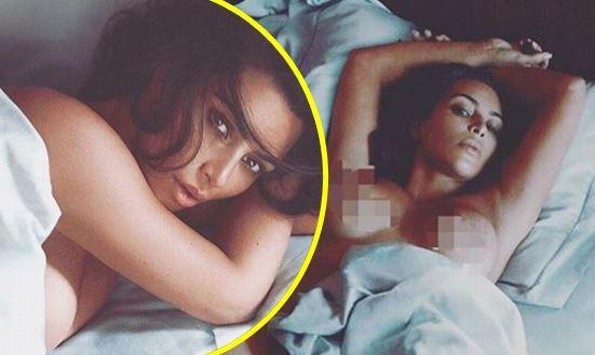 Kim Kardashian celebra la llegada de su tercera hija ¡completamente desnuda! 