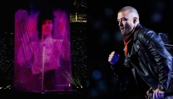  ¡Acusan a Justin Timberlake de usar sin permiso la imagen de Prince en el Super Bowl! (+FOTOS)