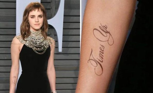 Critican a Emma Watson por el tatuaje feminista que lució en los Óscar (+FOTOS)