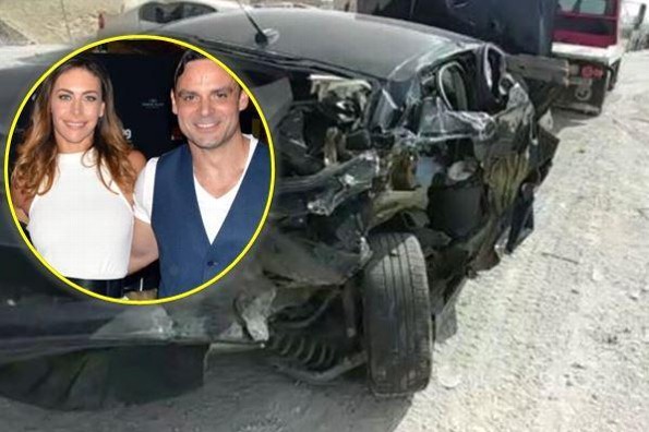 Uberto Bondoni, ex de Vanessa Guzmán, sufre grave accidente automovilístico (+FOTOS)