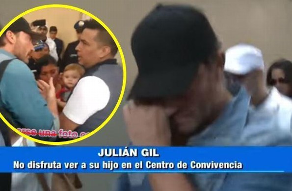 Julián Gil rompe en llanto porque le negaron tomarse una foto con su hijo Matías (+VIDEO)