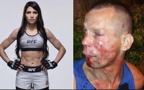 Intenta asaltar a luchadora de la UFC y recibe una brutal golpiza (+FOTOS)