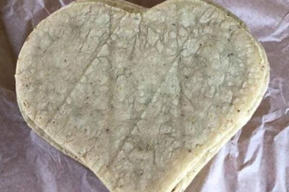 Crean tortilla en forma de corazón #FOTO 