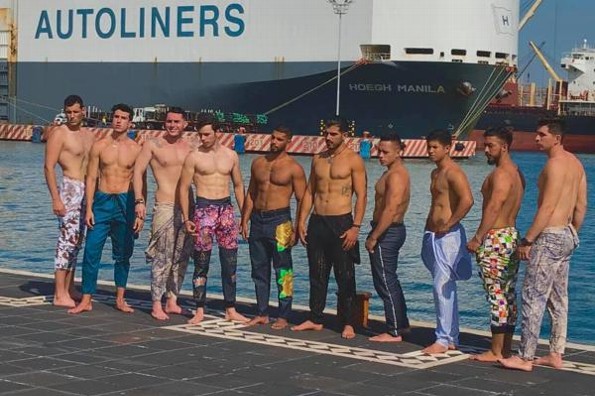 Participantes de Míster Model Veracruz visitan la zona conurbada del Puerto