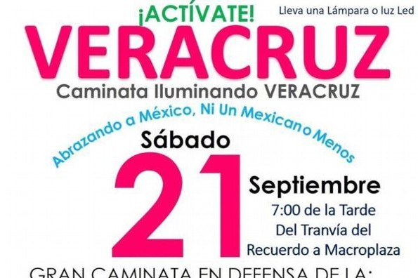 Habrá caminata a favor de la vida en Veracruz 