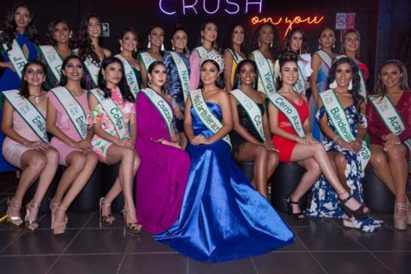 Realizan imposición de bandas a participantes de Miss Earth Veracruz 2020