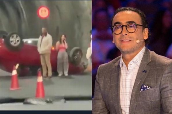 Adal Ramones presencia accidente automovilístico en CDMX, anuncia en su Twitter