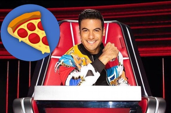 Carlos Rivera consiente a sus fans ¡con pizza! 