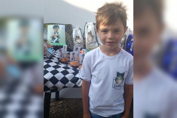 Pequeño organiza fiesta temática de cumpleaños sobre su gatita #FOTO