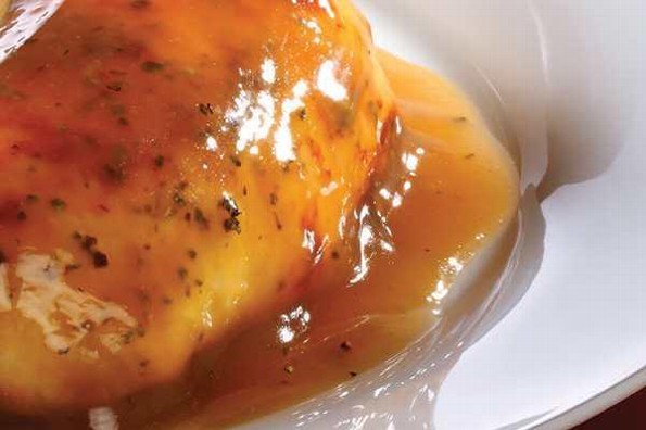 Receta de hoy: Pollo agridulce con crema de hongos