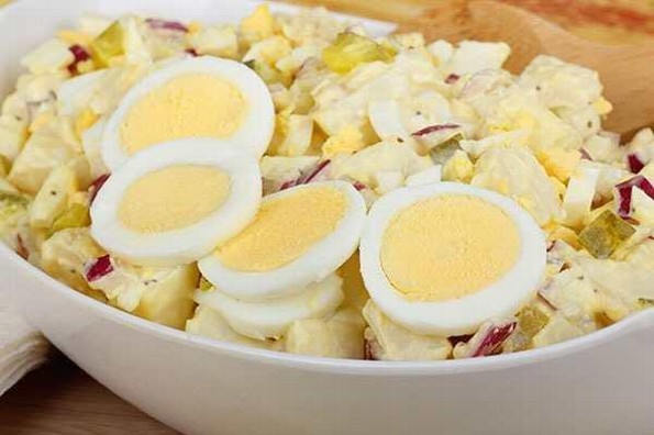Receta de hoy: Ensalada de papa y huevo 