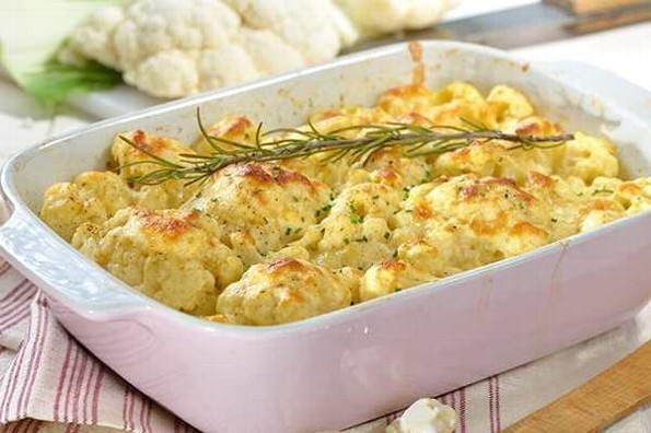 Receta de hoy: Coliflor con queso