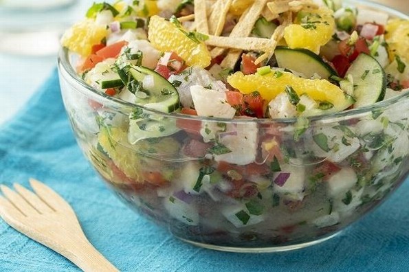 Receta de hoy: Ceviche de pescado con naranja 