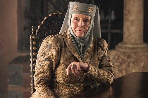 Fallace la actriz Diana Rigg; interpretó a Olenna Tyrell en 