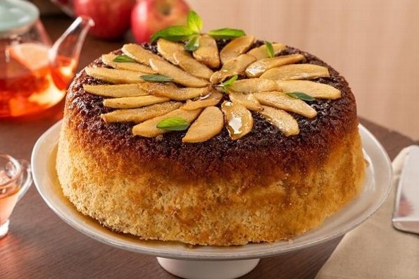 Receta de hoy: Volteado de manzana en sartén 