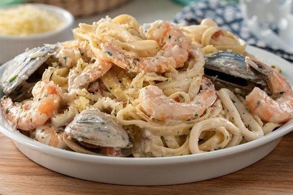Receta de hoy: Pasta a la crema con mariscos
