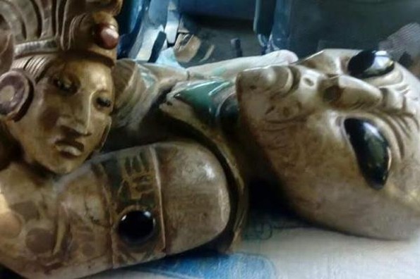 Circulan supuestas figuras arqueológicas mayas alienígenas (+fotos)