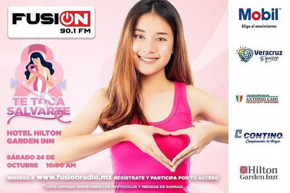 Fusión 90.1 FM te invita a su evento de sensibilización sobre el cáncer de mama
