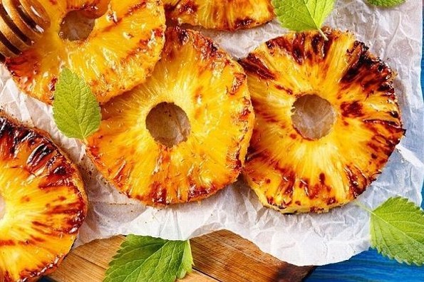Receta de hoy: Piña a la parrilla con canela y arroz con leche