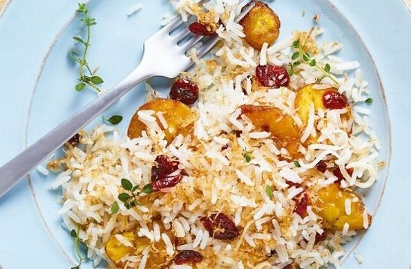 Receta de hoy: Arroz de coco y plátano