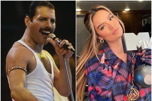 Comparan a Karol G con Freddie Mercury y estallan los memes (+fotos)