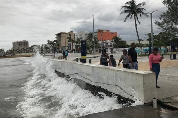 Viento del norte podría alcanzar rachas de 100 km/hora en Veracruz