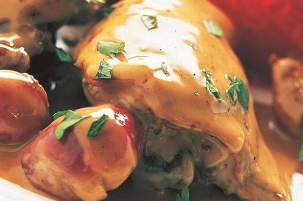 Receta de hoy: Pollo guisado con cebollas acarameladas