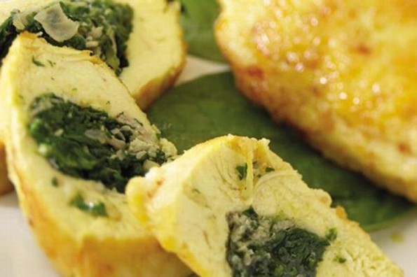 Receta de hoy: Pechugas rellenas de espinaca