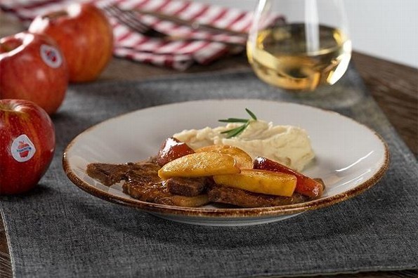 Receta de hoy: Chuletas de cerdo con manzanas caramelizadas 