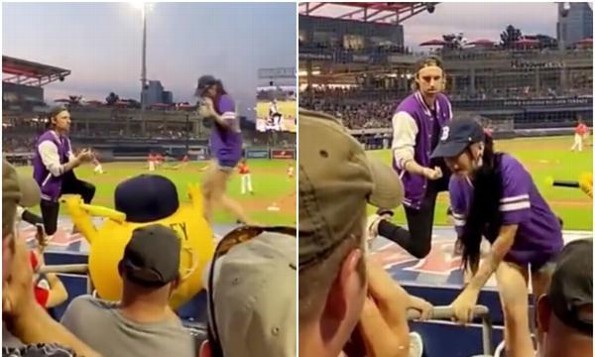 Propone matrimonio y su novia sale corriendo