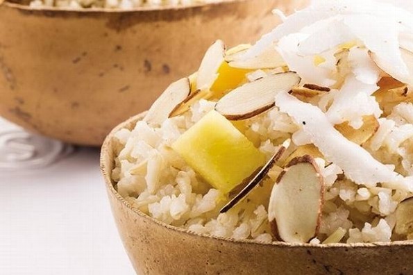 Receta de hoy: Arroz integral con piña y coco