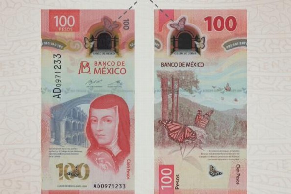Reconocen billete de 100 pesos mexicanos como el mejor del mundo