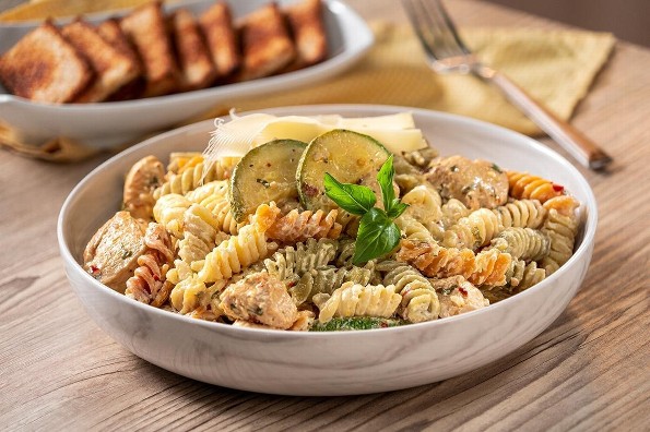 Receta de hoy: Pasta con pollo y calabaza 