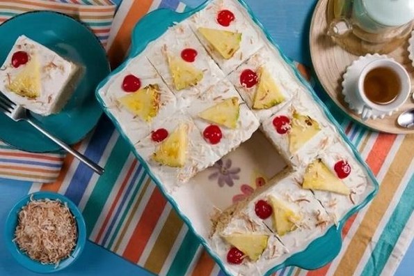 Receta de hoy: Pastel de 3 leches de píña colada
