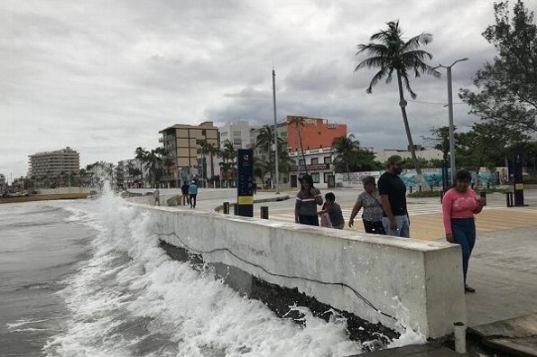 Hoy jueves norte de 75 km/hora en Veracruz 