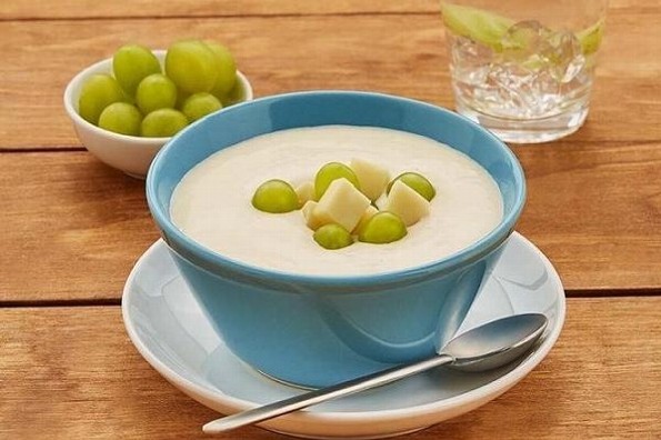 Receta de hoy: Crema de queso con uvas