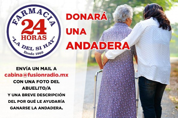 Participa y ayuda a un abuelito con una andadera nueva