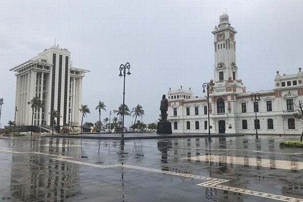 Lunes lluvioso en Veracruz por frente frío, también habrá norte